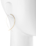 14k Large Glam Upside-Down Hoop Earrings