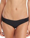 Bethany Smocked Solid Swim Bottom, Black