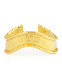 22k Yellow Gold Wavy Cuff Bracelet