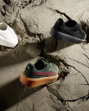 Satin-Trim Suede Creeper, Black