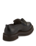 Spazzolato Monili-Tassel Loafer, Navy