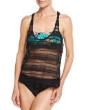 Farmhouse Floral Double-Dip Tank & Bandeau Swim Top