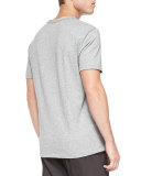 Short-Sleeve Perfect Jersey T-Shirt, Gray