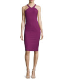 Edi V-Neck Sheath Dress, Grenadine