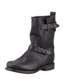 Moto Leather Boot, Black