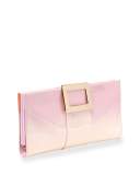 Belle Vivier Patent Leather Clutch Bag, Pink Ombre