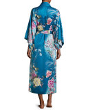 Serene Satin Nightgown, Seaport Blue