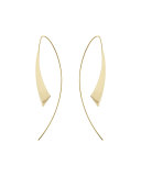 Medium Gloss Thread-Through Hoop Earrings