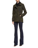 Glade Funnel-Neck Camo Jacket, Army Green