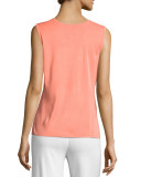 Basic Scoop-Neck Tank, Tart