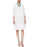 Sleeveless Linen Bias Dress