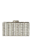 New Goddess Crystal Clutch Bag, Silver 