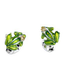 Crowned Frog Cuff Links