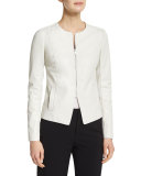 Tailored Slim-Fit Leather Jacket