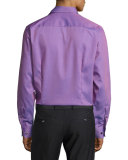 Textured Solid Dress Shirt, Pink