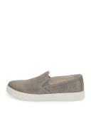 Suede Skate Sneaker, Gray (Acciaio)