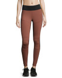 Matte Moto Sport Leggings, Sandstone