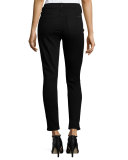 Riche Touche Skinny Ankle Jeans, Black Noir