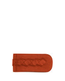 Woven Leather Money Clip