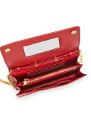 Saffiano Lux Crossbody Bag, Red (Fuoco)