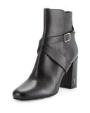 Babies 90mm Ankle-Strap Bootie, Nero