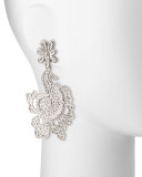 Crystal Lace Statement Earrings