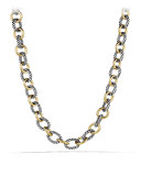 Oval Large Link Necklace with Gold