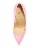 Pigalle Follies Patent 100mm Red Sole Pump