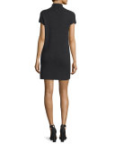 Geinat Mock-Neck Sweaterdress, Charcoal