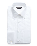 Classic-Collar Evening Dress Shirt, White