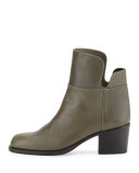 Millreef Leather Low Equestrian Boot, Green