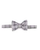 Textured Plaid Bow Tie, Purple