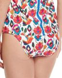 Antigua Charmer Strappy-Side Swim Bottom, Multi