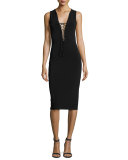 The Sheia Laced Cocktail Dress, Black