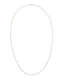 36" Rose Gold Diamond Station Necklace, 4.18ct