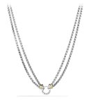 Double Wheat Chain Necklace with Gold