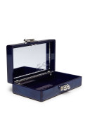 Jean Solid Acrylic Clutch Bag, Sapphire
