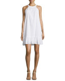 Dover Clip-Dot Sleeveless Shift Dress