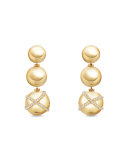 Solari Triple-Drop Earrings with Diamonds
