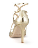 Ivette Mirrored Crisscross Sandal