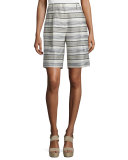 Rivington Striped Shorts, Mica/Multi