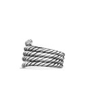 Willow Serpent Ring with Diamonds, Size 7
