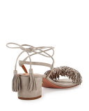 Wild Thing Suede 50mm Sandal, Gray