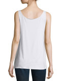 Sleeveless Scoop-Neck Lightweight Jersey Tank