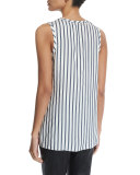 Sleeveless Scoop-Neck Underpinning Top, Night