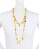 18k Gold-Dipped Layered Petal Necklace
