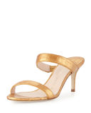 Maria Crocodile 70mm Slide Sandal