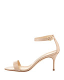 Chaos Ankle-Strap Sandal, Nude