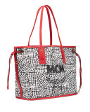 Liz Reversible Medium Shopper Tote Bag, Ruby