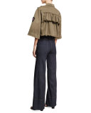 Talia High-Waist Denim Wide-Leg Pants, Indigo